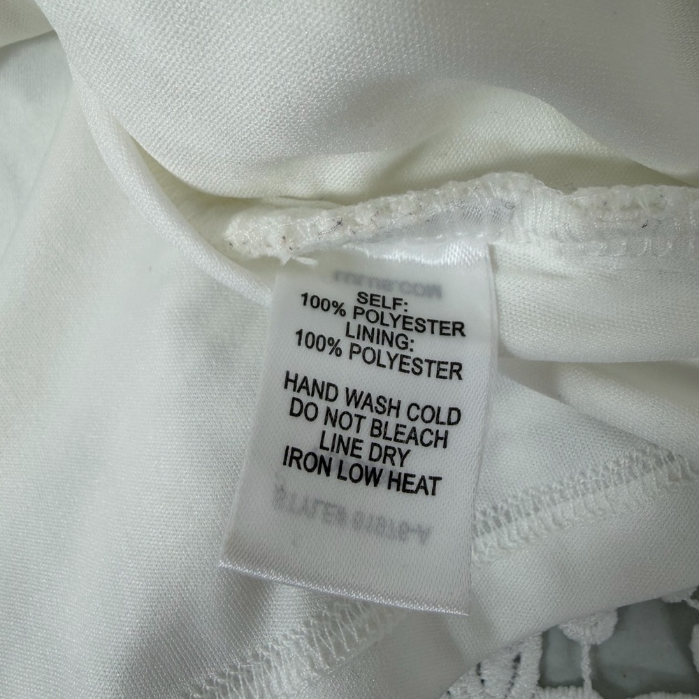 Lulus Love Poem Elegant White Lace Halter Dress Small - Picture 7 of 14